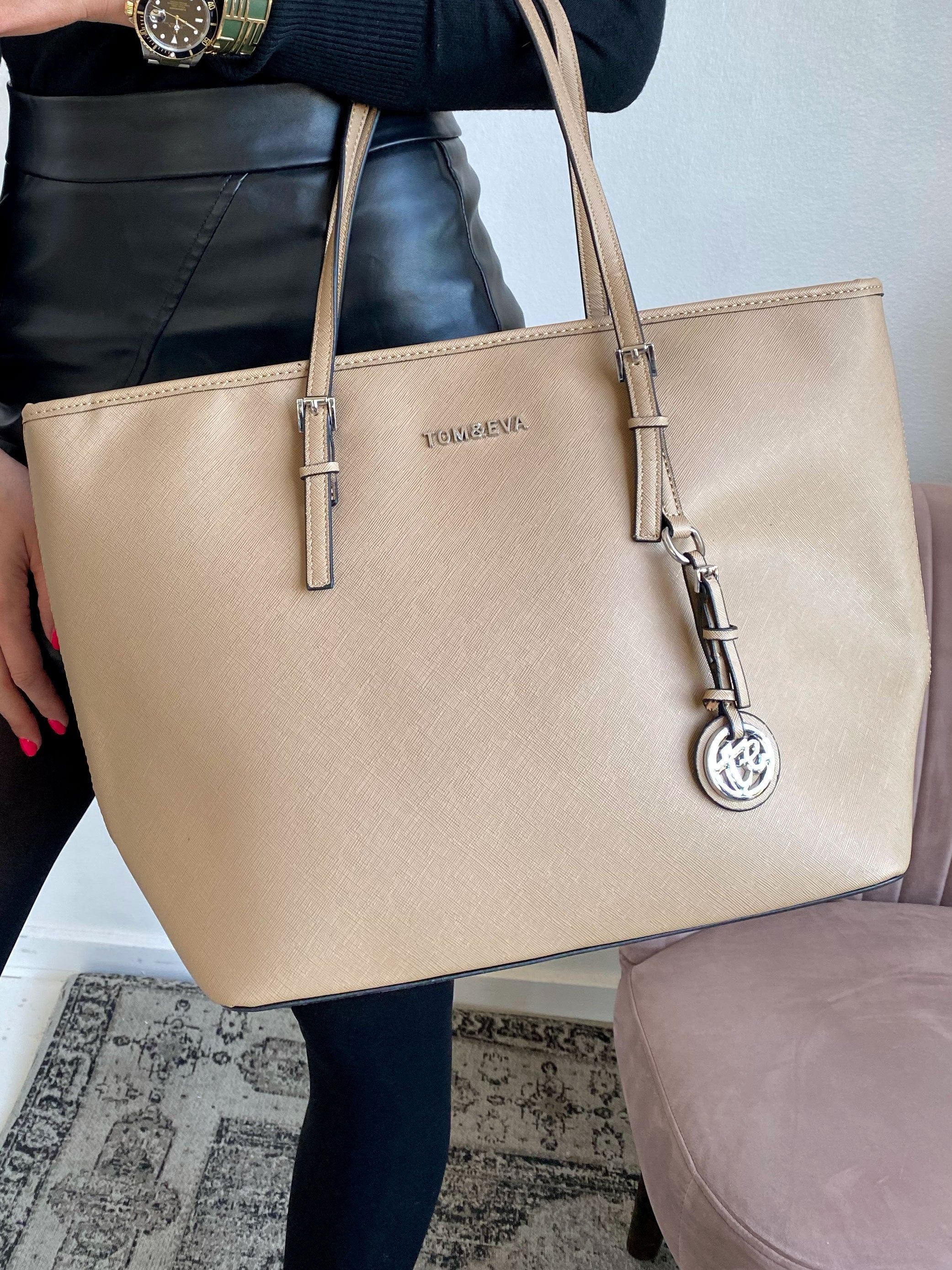 Hilda - Stor svart shoppingväska